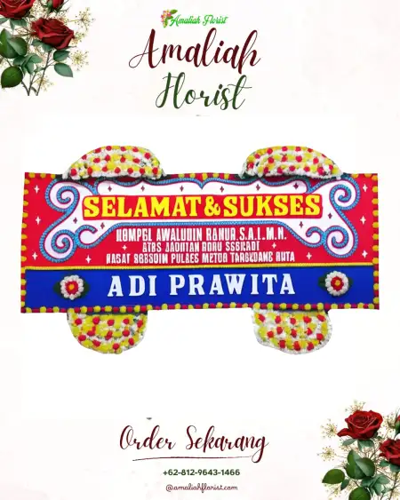 Papan Bunga Ucapan Selamat Sedatigede